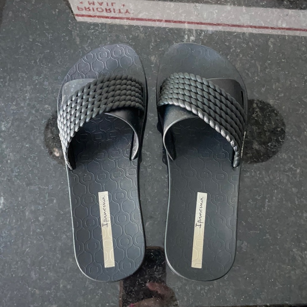 Ipanema slides. Tried on inside .